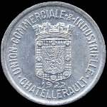 Jeton de 25 centimes 1922 de l'Union Commerciale et Industrielle de Chatellerault (86100 - Vienne) - avers