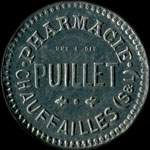 Jeton de 10 centimes de la Pharmacie Puillet � Chauffailles (71170 - Sa�ne-et-Loire) - avers