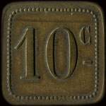 Jeton de 10 centimes de Jules Ferrier � Chazelles-sur-Lyon (42140 - Loire) - revers