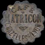 Jeton de 12 1/2 centimes du Caf� Matricon � Chazelles-sur-Lyon (42140 - Loire) - avers