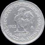 Jeton de 10 centimes 1922A des Comités de Chécy, Chateauneuf, Sully-Vitry à Chécy (45430 - Loiret) - avers