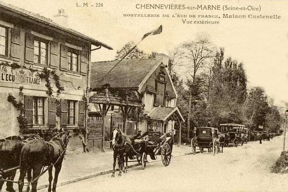 Chennevières-sur-Marne (94430 - Val-de-Marne) - Hostellerie de l'Ecu de France, Maison Curtenelle - Vue extérieure