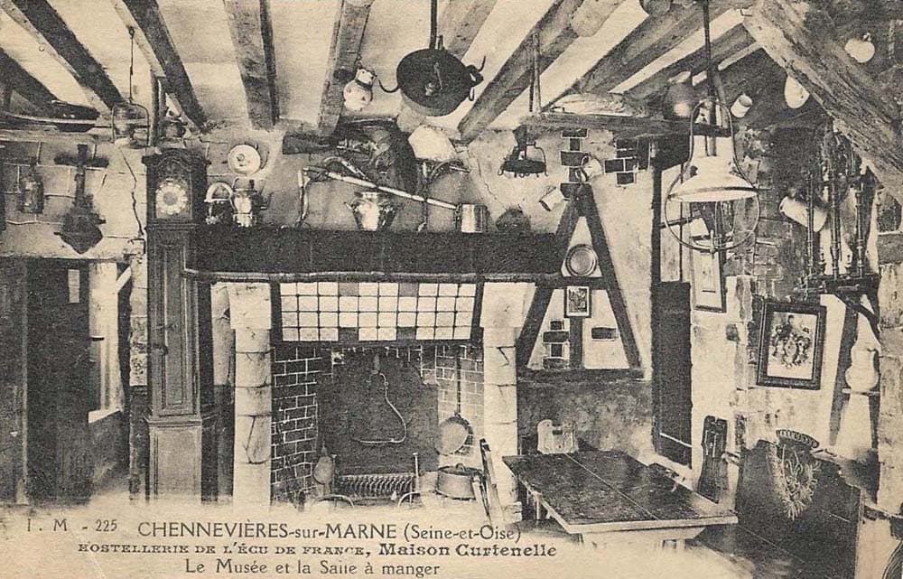 Chennevières-sur-Marne (94430 - Val-de-Marne) - Hostellerie de l'Ecu de France, Maison Curtenelle - Le Musée et la Salle à manger