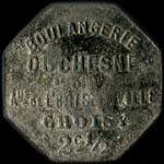 Jeton de 50 centimes de la Boulangerie Duchesne � Choisy-le-Roi (94600 - Val-de-Marne) - avers