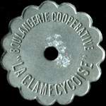 Jeton de 1 Kg émis par la Boulangerie Coopérative La Clamecycoise à Clamecy (58500 - Nièvre) - avers