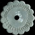 Jeton de 1 Kg �mis par la Boulangerie Coop�rative La Clamecycoise � Clamecy (58500 - Ni&egrave;vre) - avers