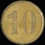 Jeton de 10 centimes de L'Argentine � Clermont-Ferrand (63000 - Puy-de-D�me) - revers