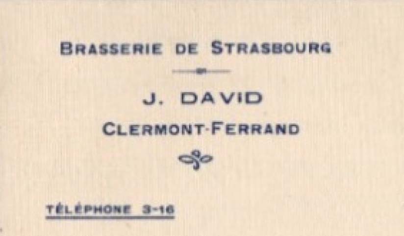 Publicit� de la Brasserie de Strasbourg