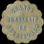 Jeton de 25 centimes (type 1) de la Grande Brasserie de Strasbourg � Clermont-Ferrand (63000 - Puy-de-D�me) - avers