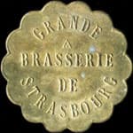 Jeton de 25 centimes (type 2) de la Grande Brasserie de Strasbourg � Clermont-Ferrand (63000 - Puy-de-D�me) - avers