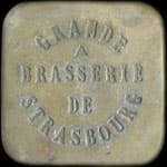 Jeton de 40 centimes de la Grande Brasserie de Strasbourg � Clermont-Ferrand (63000 - Puy-de-D�me) - avers
