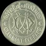 Jeton de 2,50 francs Omnibus � tous les trains de l'H�tel des Minimes � Clermont-Ferrand (63000 - Puy-de-D�me) - avers