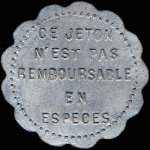 Jeton de 5 centimes des Tramways de Clermont-Ferrand (63000 - Puy-de-D�me) - revers