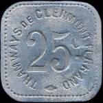 Jeton de 25 centimes des Tramways de Clermont-Ferrand (63000 - Puy-de-D�me) - avers