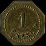 Jeton de 1 franc des Magasins Lemaire � Contres (41700 - Loir-et-Cher) - revers