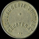 Jeton de 10 centimes �mis par la Boulangerie Thomas � Courtenay (45320 - Loiret) - avers