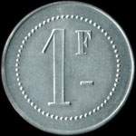 Jeton de 1 franc Au Bras du Chapitre � Cr�teil (94000 - Val-de-Marne) - revers