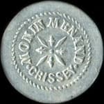 Jeton de 10 centimes Monin Menand � Crissey (71530 - Sa�ne-et-Loire) - avers