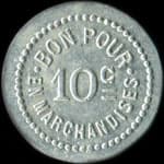 Jeton de 10 centimes Monin Menand � Crissey (71530 - Sa�ne-et-Loire) - revers