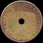 Jeton de 10 pains 1899 de La Pr�voyante des Rentreurs � Croix (59170 - Nord) - avers