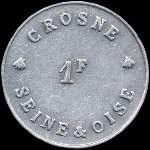 Jeton de 1 franc de l'Usine Baille-Lemaire & Fils � Crosne (91560 - Essonne) - revers