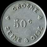 Jeton de 50 centimes de l'Usine Baille-Lemaire & Fils � Crosne (91560 - Essonne) - avers