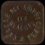 Jeton de 10 centimes �mis par le Cercle des Sous-Officiers du 11e r�giment de Dragons - avers