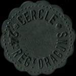 Jeton de 50 centimes �mis par le Cercle du 24e r�giment de Dragons - avers