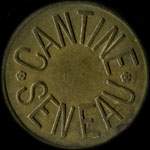 Jeton de 50 centimes de la Cantine Seneau du 1er R�giment de Hussards � Angers (49000 - Maine-et-Loire) - avers