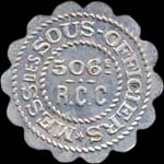 Jeton de 10 centimes �mis par le Mess des Sous-Officiers du 506e r�giment de Chars de Combat - avers