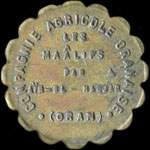 Jeton de n�cessit� de 10 centimes �mis par la Compagnie AGricole Oranaise - Les Ma�lifs par A�n-el-Hadjar (Oran) - avers