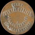 Jeton de n�cessit� de 10 centimes �mis par la Ferme Fuent�s - Ma�lifs � A�n-el-Hadjar (Alg�rie) - avers
