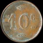 Jeton de n�cessit� de 10 centimes �mis par la Ferme Fuent�s - Ma�lifs � A�n-el-Hadjar (Alg�rie) - revers