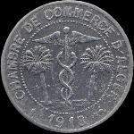 Jeton de nécessité de 10 centimes émis en 1918 par la Chambre de Commerce d'Alger (Algérie) - avers