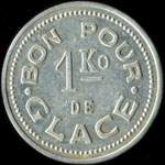 Jeton de n�cessit� Bon pour 1 Ko de glace �mis par Larrieu � Bamako (Mali - Soudan fran&ccedil;ais) - revers