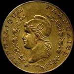 Jeton de n�cessit� de 50 centimes �mis par la Chambre de Commerce de B�ne en Alg�rie - avers