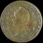 Jeton de n�cessit� de 1 franc �mis par la Chambre de Commerce de B�ne en Alg�rie - avers