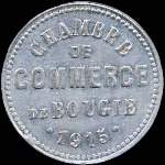 Jeton de n�cessit� de 10 centimes sans poin�on �mis en 1915 par la Chambre de Commerce de Bougie en Alg�rie - avers