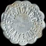 Jeton de n�cessit� de 30 centimes �mis par F. Tanon & Cie - Cayenne (Guyane) - avers