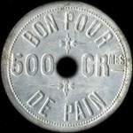 Jeton de n�cessit� bon pour 500 gr. de pain �mis par Lacoste & Cie - Boulangerie - S�n�gal - revers