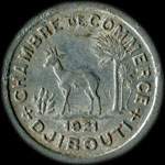 Jeton de n�cessit� de 5 centimes �mis en 1921 par la Chambre de Commerce de Djibouti - avers