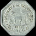 Jeton de n�cessit� de 25 centimes �mis en 1921 par la Chambre de Commerce de Djibouti - avers