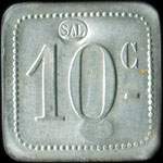 Jeton de n�cessit� de 10 centimes / centavos �mis par les Salins du Midi � Sal (Cap-Vert) - revers
