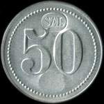Jeton de n�cessit� de 50 centimes / centavos �mis par les Salins du Midi � Sal (Cap-Vert) - avers