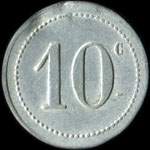 Jeton de n�cessit� de 10 centimes �mis par J. Bertino - Z�ralda (Alg�rie) - revers