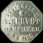 Jeton de 2 &frac12;  centimes de la Boulangerie A. Hervet - S. & Oise � Dampierre-en-Yvelines (78720 - Yvelines) - avers