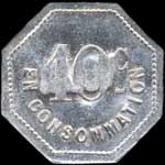 Jeton de 10 centimes du Caf� Volay (contremarqu� sur Praron) � Dargoire (42800 - Loire) - revers
