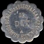 Jeton de 25 centimes du Bureau de Bienfaisance de Dax - Fourneau Economique � Dax (40100 - Landes) - avers