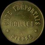 Jeton de 10 centimes du Café Tréportais - Boillet à Dieppe (76200 - Seine-Maritime) - avers