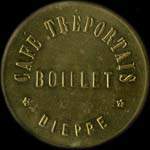 Jeton de 50 centimes du Café Tréportais - Boillet à Dieppe (76200 - Seine-Maritime) - avers